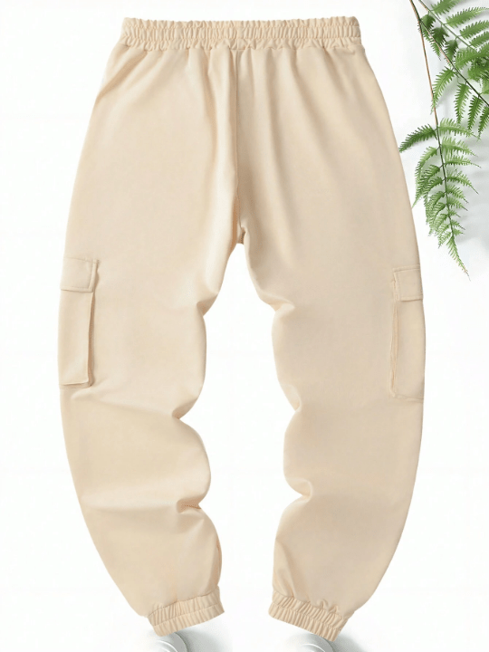 Men's Spring & Autumn New Arrival Trendy Letter Printed Drawstring Waist Joggers - Lolli World Marketplace