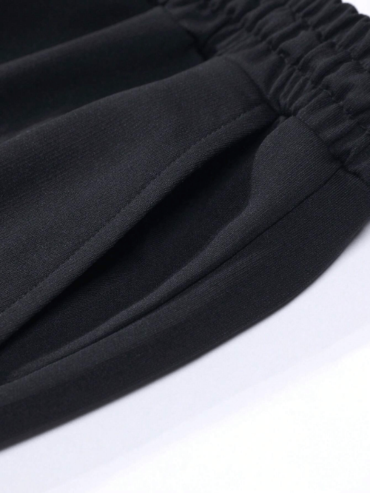 Men's Spring/Fall Trendy Letter Print Drawstring Waistband Cargo Sweatpants - Lolli World Marketplace