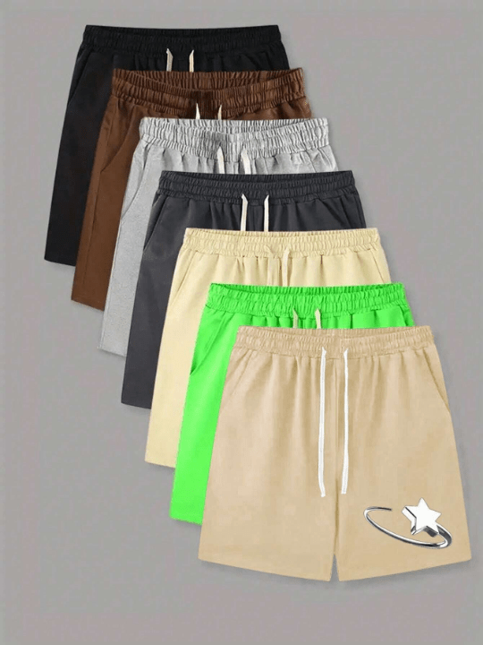 Men'S Star Pattern Drawstring Shorts - Lolli World Marketplace