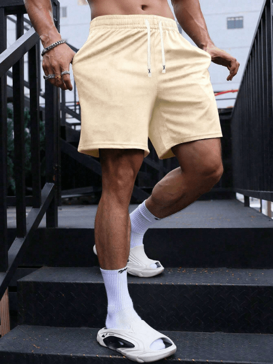 Men's Summer New Drawstring Waist Slanted Pocket Casual Shorts - Lolli World Marketplace