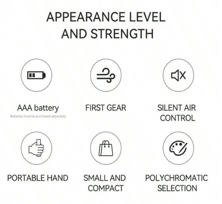 Mini Portable Fan, Lightweight Handheld Fan