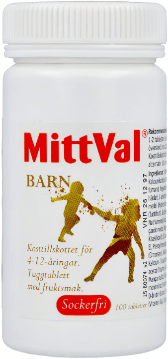 MittVal Children 4 - 12 100 chewable tablets