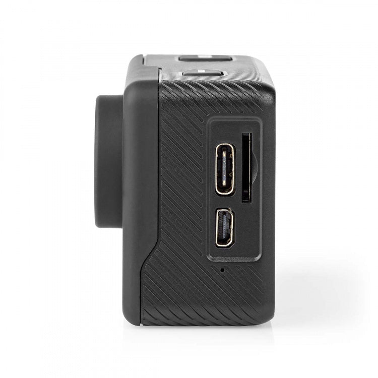 Nedis Action Camera | Dual Screen | 4K@30fps | 16 MPixel | Waterproof up to: 30.0 m | 90 min | Wi - Fi | App available for: Android™/iOS | Brackets included | Black