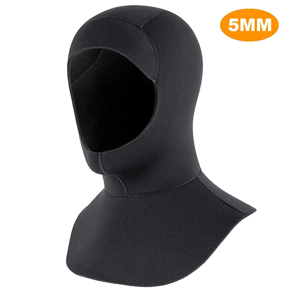 Neoprene Diving Hood Wetsuit Cap 3mm/5mm Stretchy Thermal Scuba Dive Hood