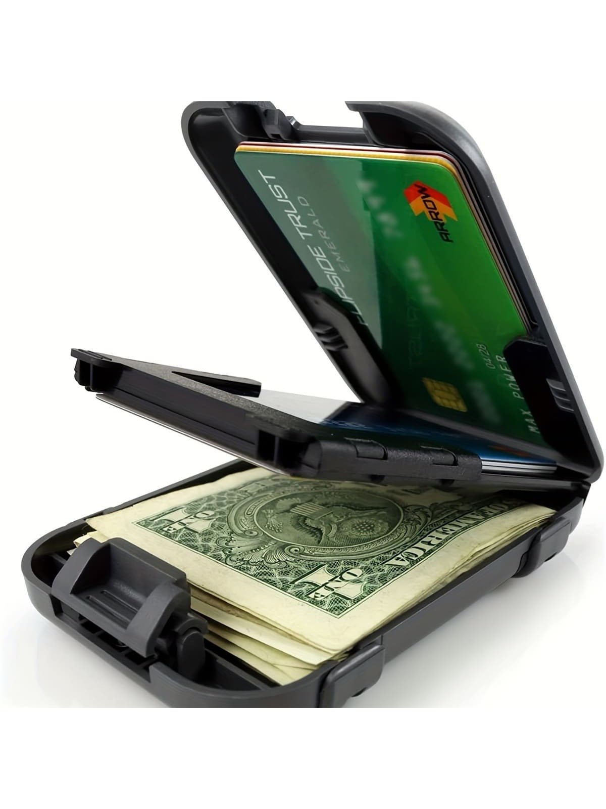 New Carbon Fiber Wallet Metal Wallet Block Minimalist Wallet Men's Ultra Thin Aluminum Clip Pocket Cash Card Holder Card Holder Wallet Business Card Holder Credit Card Holder For Men Wallet Mini Wallet Purse Wallet Card Wallet Rfid Wallet
