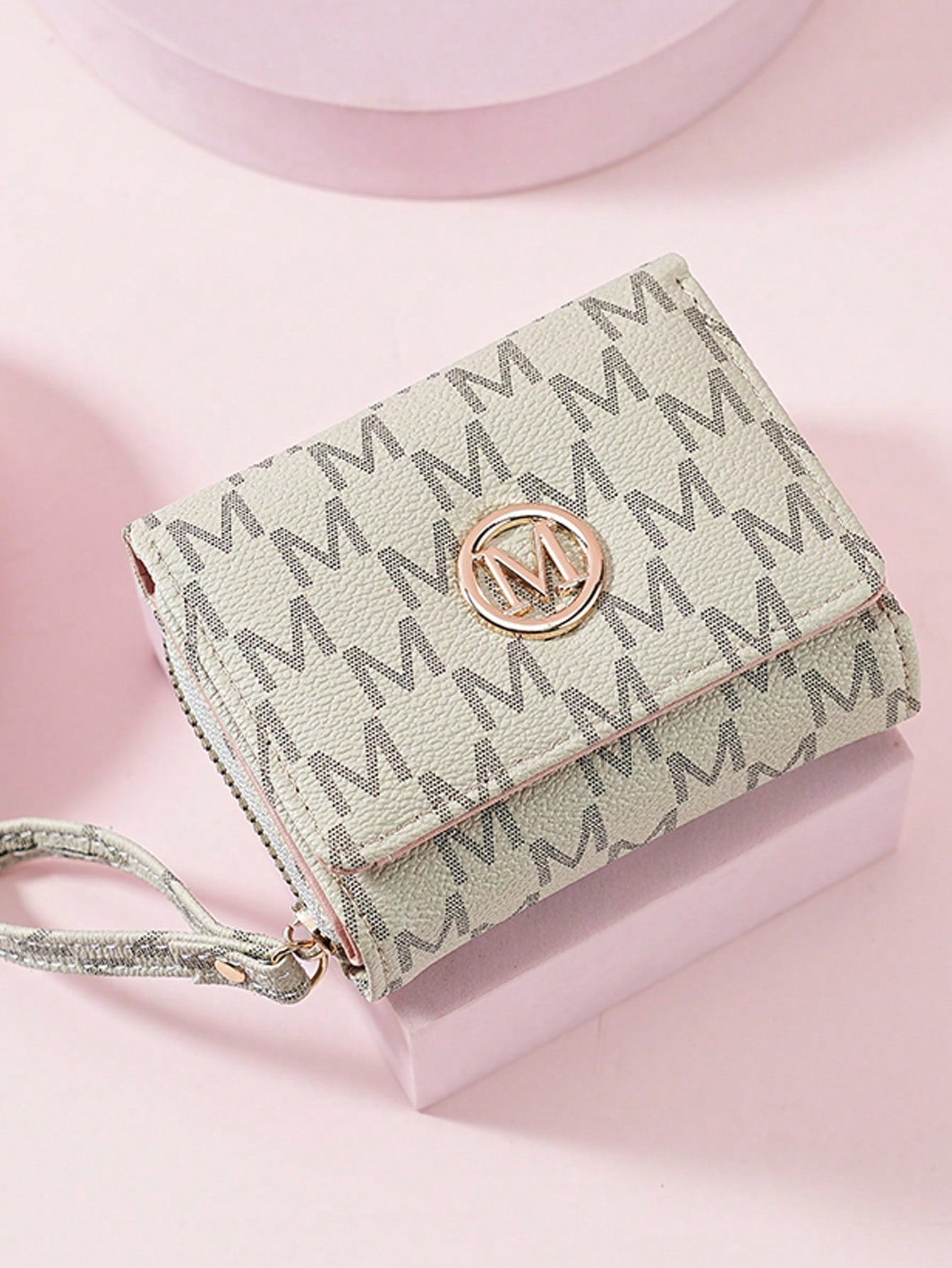 New Fashionable Retro Style Women's Wallet Multiple Card Slots Letter Print Zipper Closure Korean Stylish Compact Coin For Women Wallet Purse Wallet Small Wallet