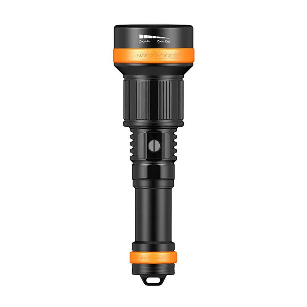 OrcaTorch ZD710 MK2 Zoomable Dive Light Beam Angle 4° - 72° Adjustable, Max 212500cd Beam Intensity