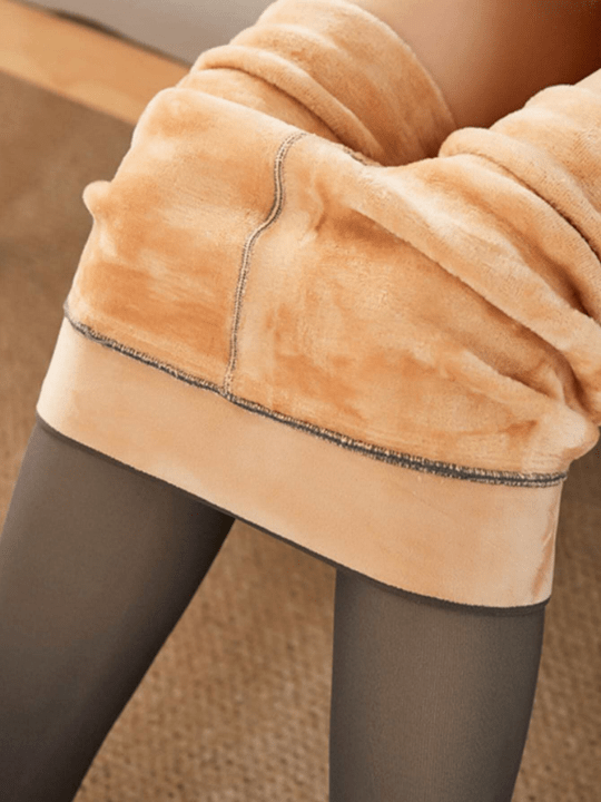 pair of 380d velvet warm pantyhose women's fake translucent romper stockings step on feet warm pants - Lolli World Marketplace