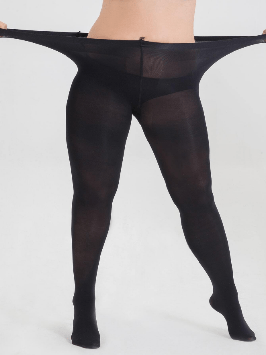 Plus Size Solid Tights - Lolli World Marketplace