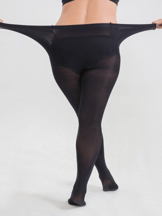 Plus Size Solid Tights - Lolli World Marketplace