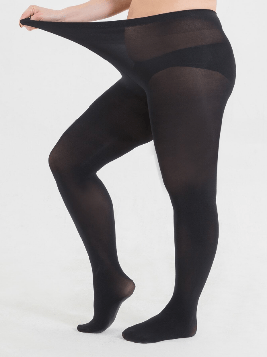 Plus Size Solid Tights - Lolli World Marketplace