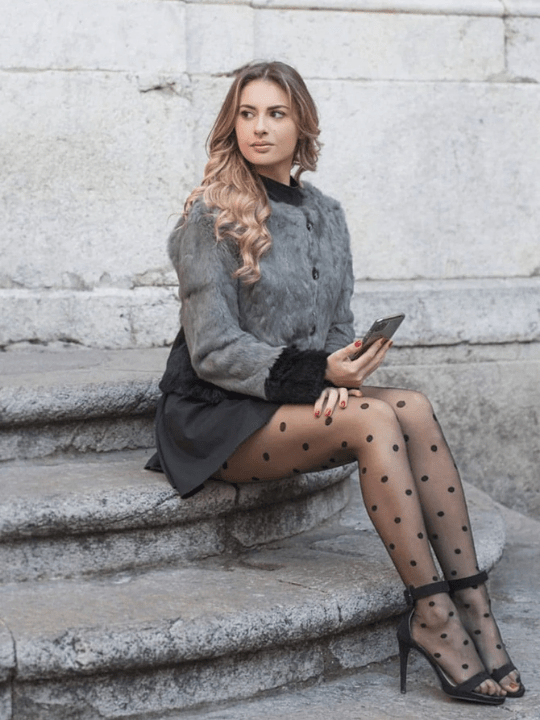 Polka Dot Print Tights - Lolli World Marketplace