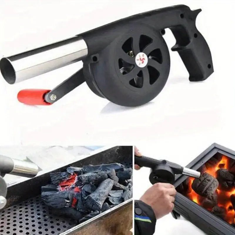 Portable Hand - Cranked BBQ Blower