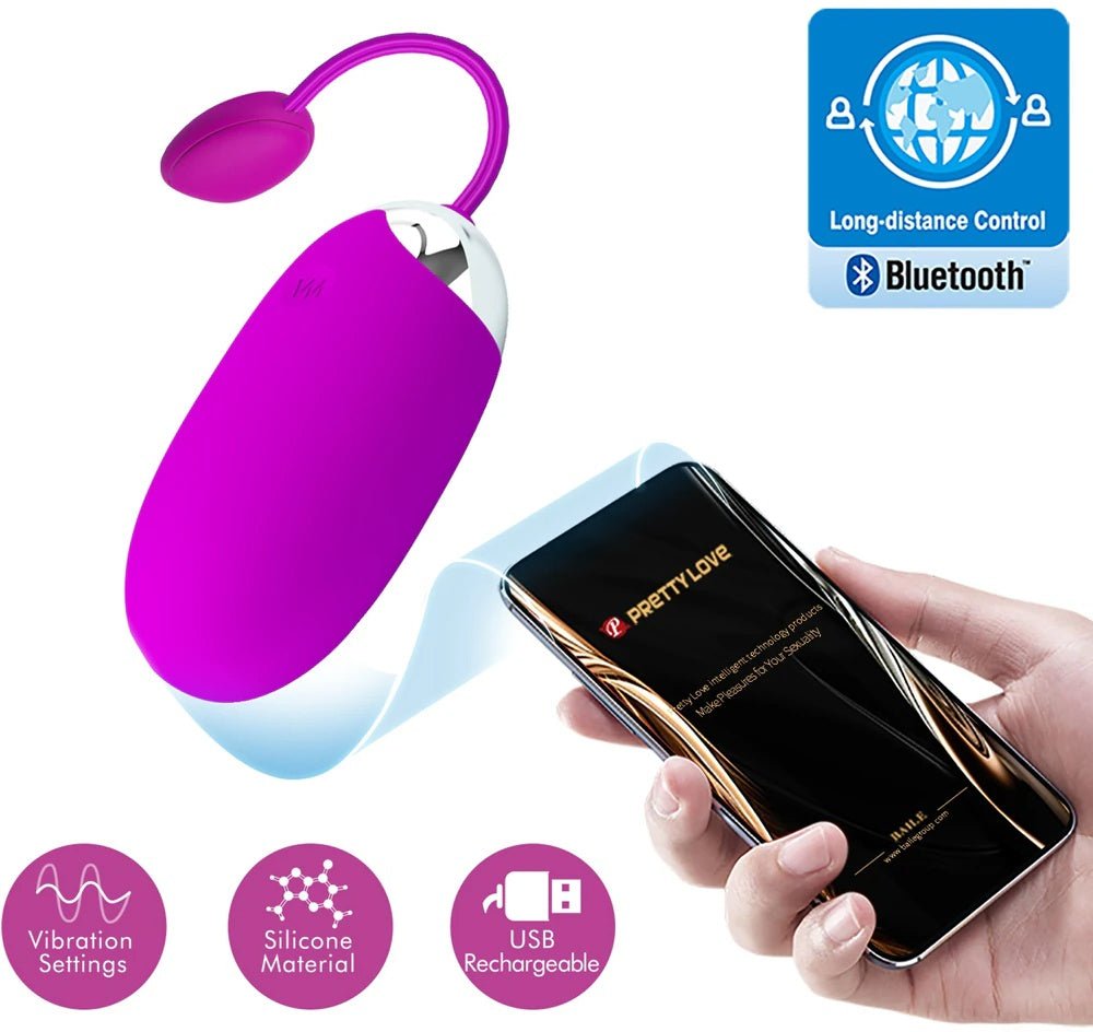 PRETTY LOVE Abner Global Remote Control Vibrating Egg