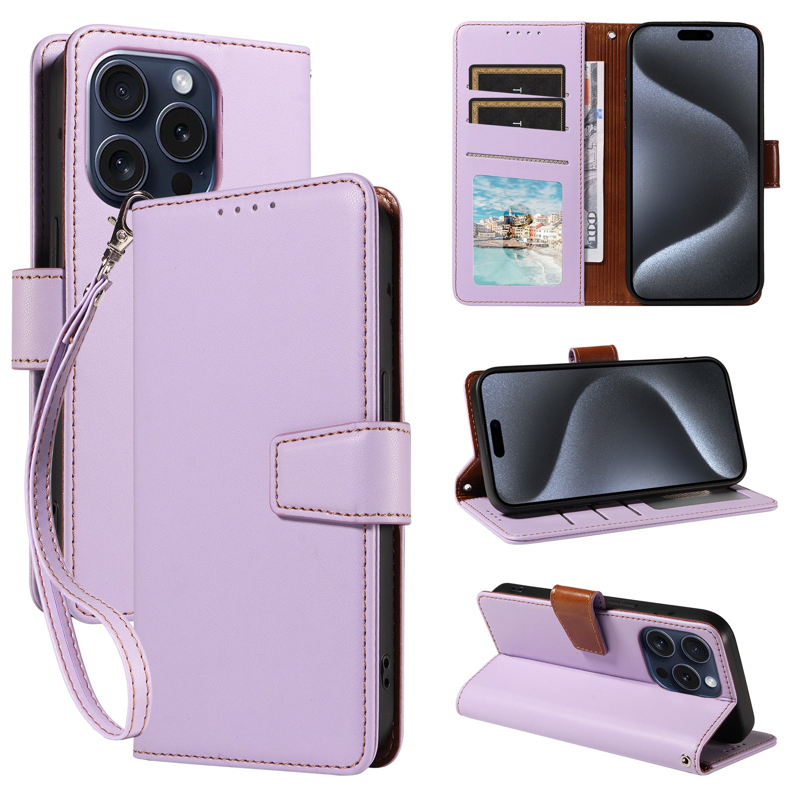 iPhone 16 Pro Max Leather Shield Case