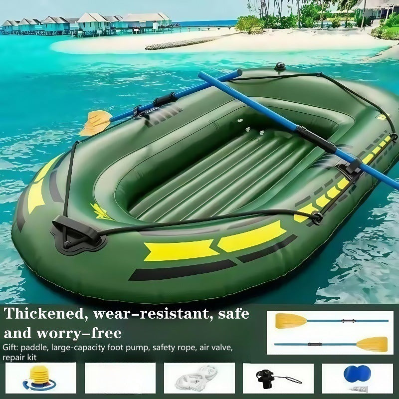 Durable TwoPerson Inflatable Boat Adventure  Fishing