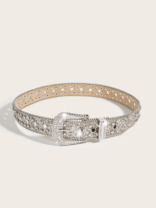 Rhinestone Decor Buckle Belt Street - Lolli World Marketplace