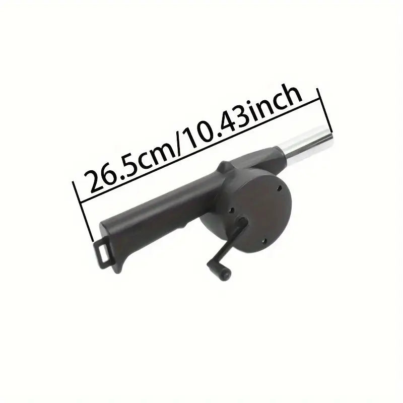 Portable Hand-Cranked BBQ Blower