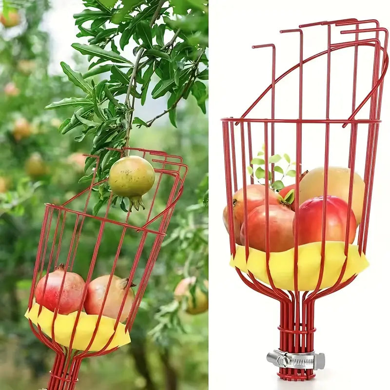 Metal Fruit Picker Tool with Adjustable Clamp