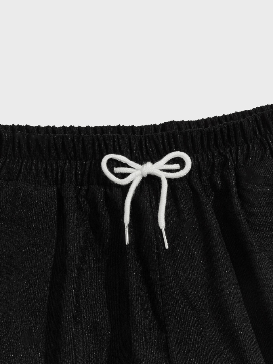 ROMWE Men Corduroy Drawstring Shorts - Lolli World Marketplace