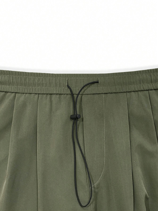 ROMWE Street Life Men Flap Pocket Side Drawstring Waist Cargo Pants - Lolli World Marketplace