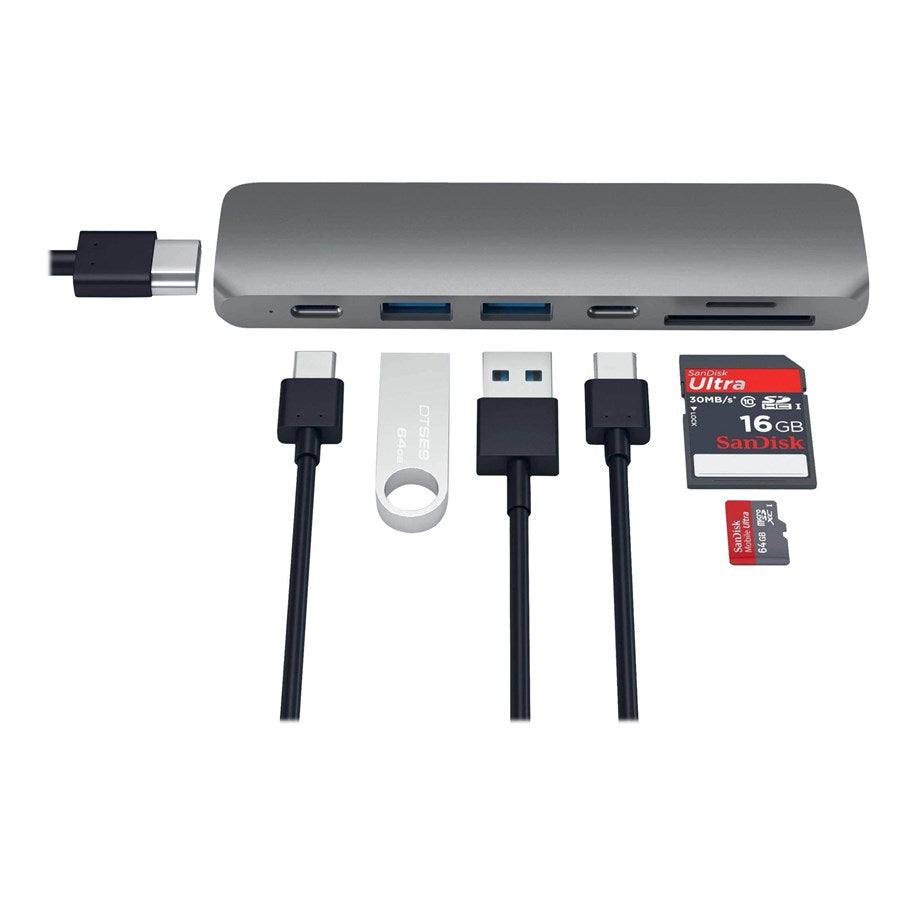 Satechi USB-C PRO Hub with 4K HDMI 85W - Space Grey