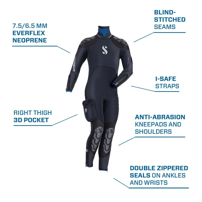 SCUBAPRO NovaScotia Semi - Dry, w/Hood, Men, 7.5mm