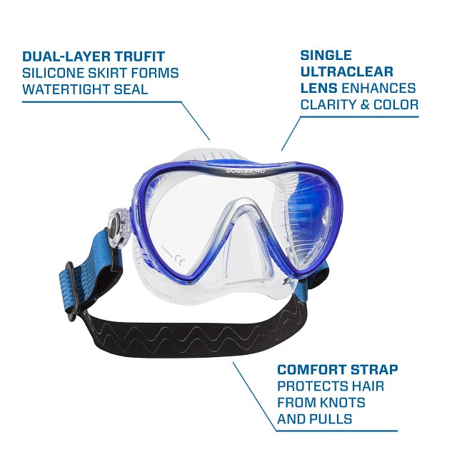 SCUBAPRO Synergy 2 Trufit Dive Mask, w/Comfort Strap