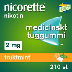 Nicorette Fruit Mint Medical Chewing Gum 2 mg 210 pcs