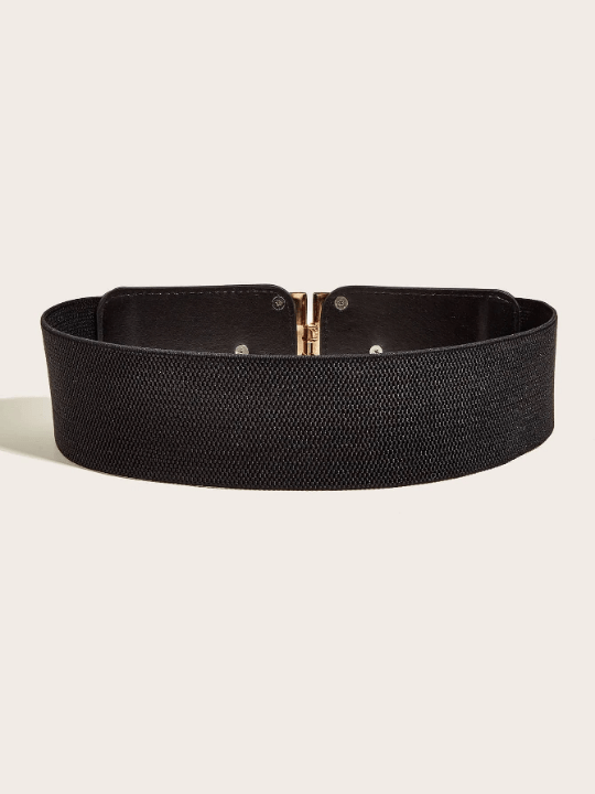 Snakeskin Embossed Symmetrical Buckle Belt - Lolli World Marketplace