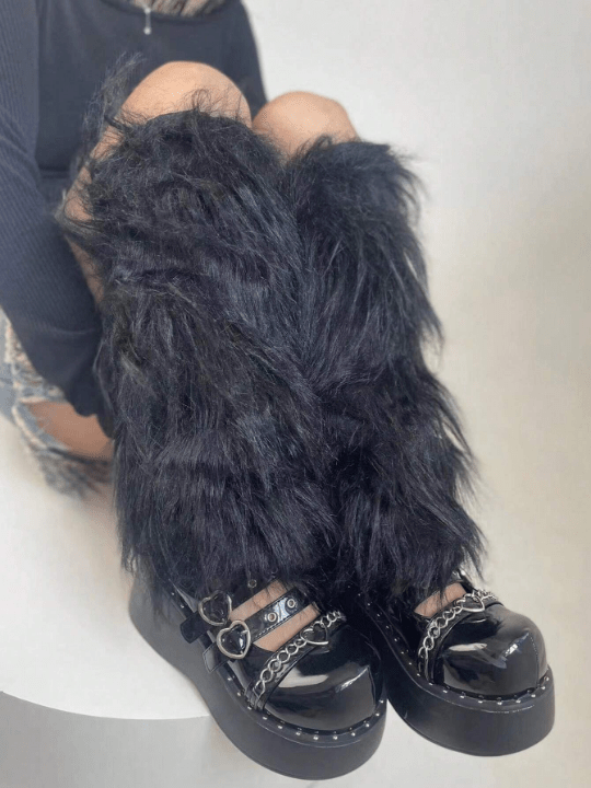 Solid Fuzzy Leg Warmers - Lolli World Marketplace