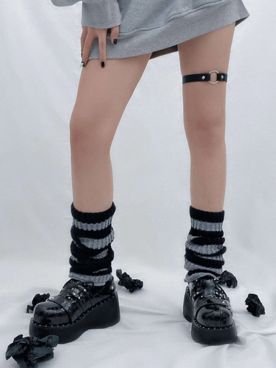 Striped Pattern Leg Warmers - Lolli World Marketplace