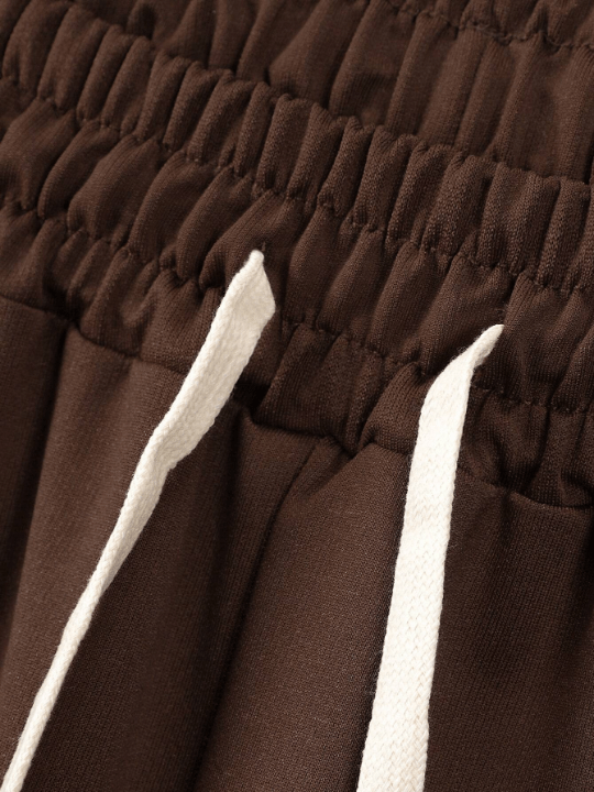 Summer New Arrival Men's Shorts Solid Color Flat Front Casual Sports Shorts Drawstring Waist Fitness Running Half Pants Beach Shorts - Lolli World Marketplace