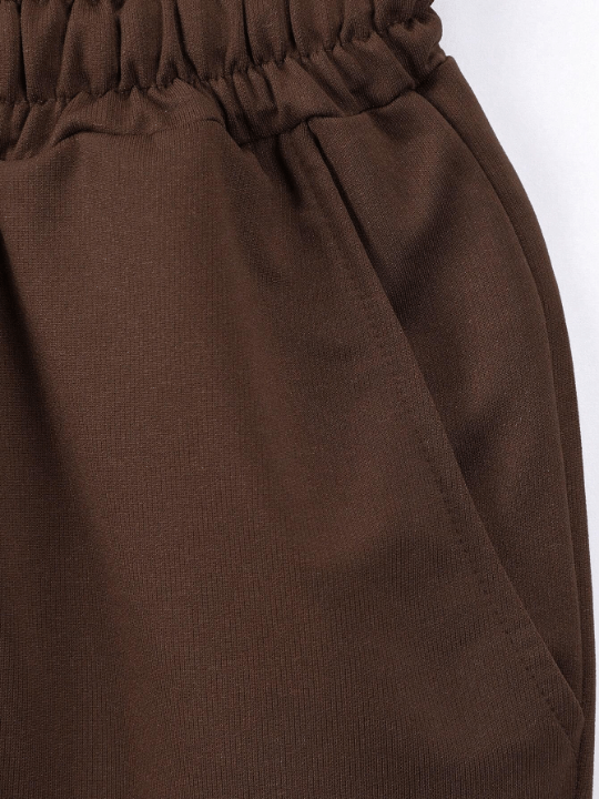 Summer New Arrival Men's Shorts Solid Color Flat Front Casual Sports Shorts Drawstring Waist Fitness Running Half Pants Beach Shorts - Lolli World Marketplace
