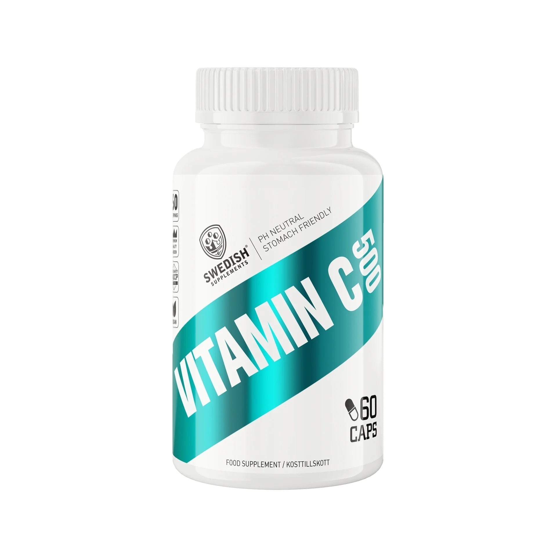 Swedish Supplements Vitamin C PH neutral 60 capsules