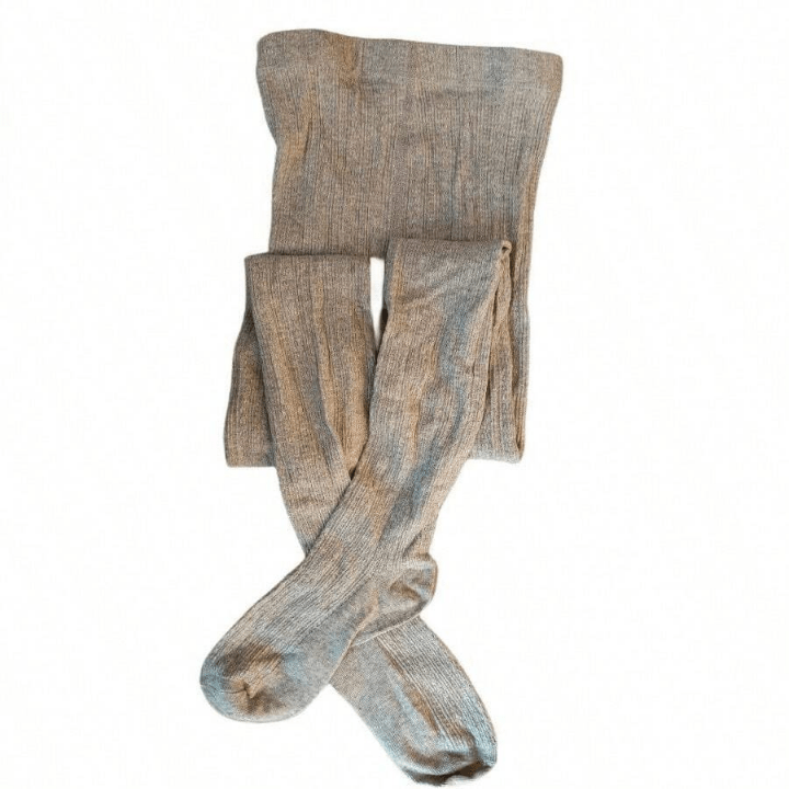 Twisted Light Grey Tights For Autumn And Winter, Keep Warm - Lolli World Marketplace