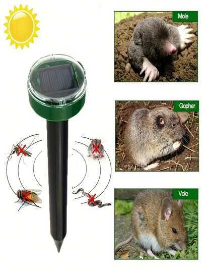 Ultrasonic Solar - Powered Pest Repeller With Motion Sensor