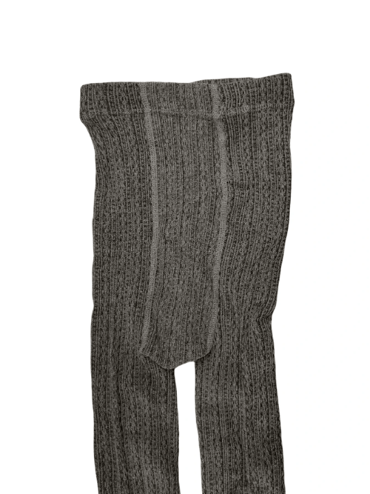 Women's Middle Gray Marled Cable Knit Tights For Autumn/Winter/Early Spring - Lolli World Marketplace