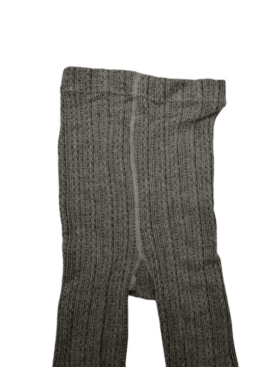 Women's Middle Gray Marled Cable Knit Tights For Autumn/Winter/Early Spring - Lolli World Marketplace