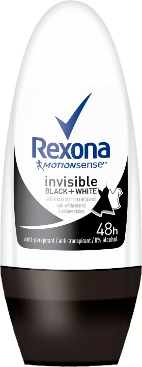 Rexona MotionSense Invisible Balck + White Roll-on 50 ml
