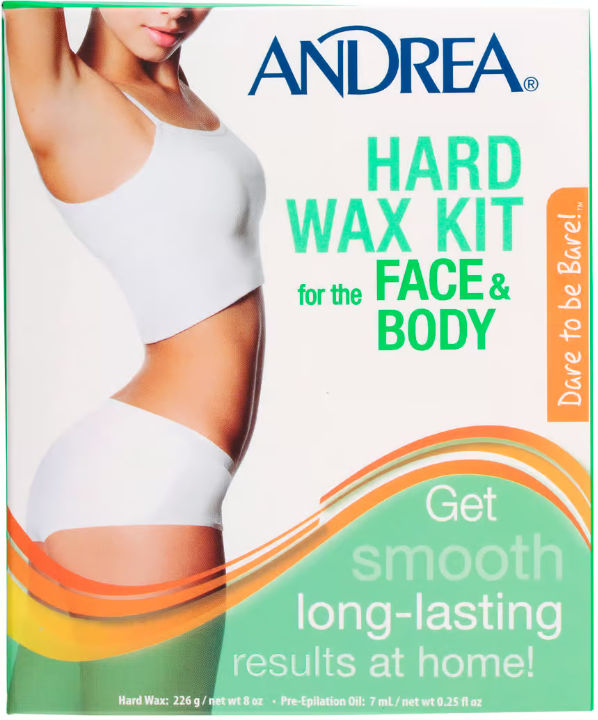 Andrea Hard Wax Kit Face & Body 226 g + 7 ml