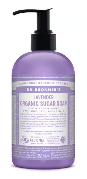 Dr. Bronner Lavender Organic Sugar Soap 355 ml