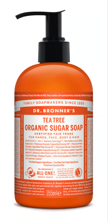 Dr. Bronner's Tea Tree Organic Sugar Soap 355ml