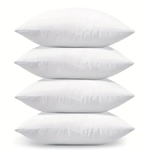 1pc White Pillow Inserts, Square Cushion Inner Soft Fluffy Cushion White Decorative Pillow Inserts, Bed Pillow For Bedroom Dorm Room