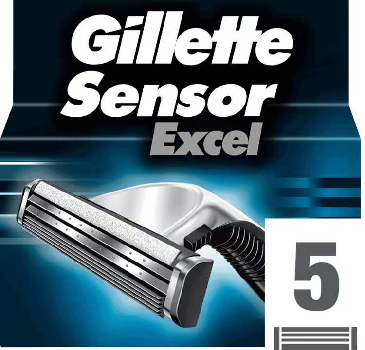 Gillette Sensor Excel Razor Blades 5pcs