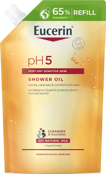 Eucerin pH5 Shower Oil Refill Unscented 400 ml