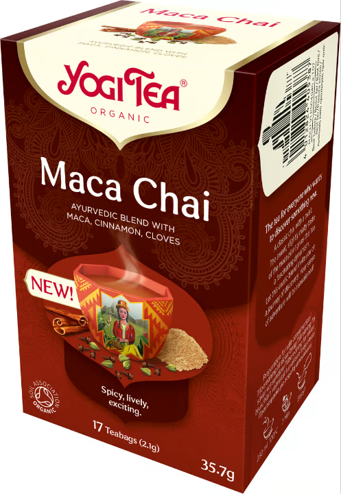 Yogi Tea Maca Chai Ayurvedic Spice Tea 17 Bags