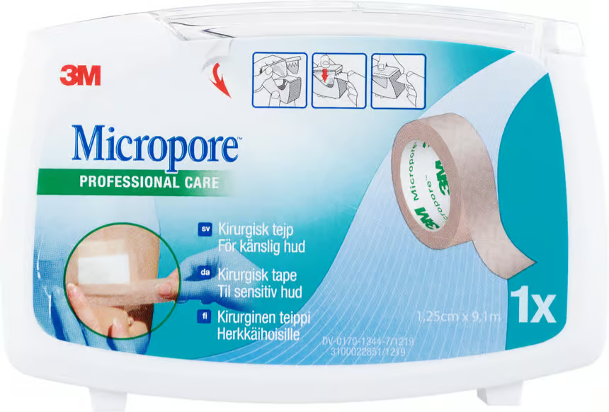 Micropore Surgical Tape Brown 9.14 x 1.25 cm