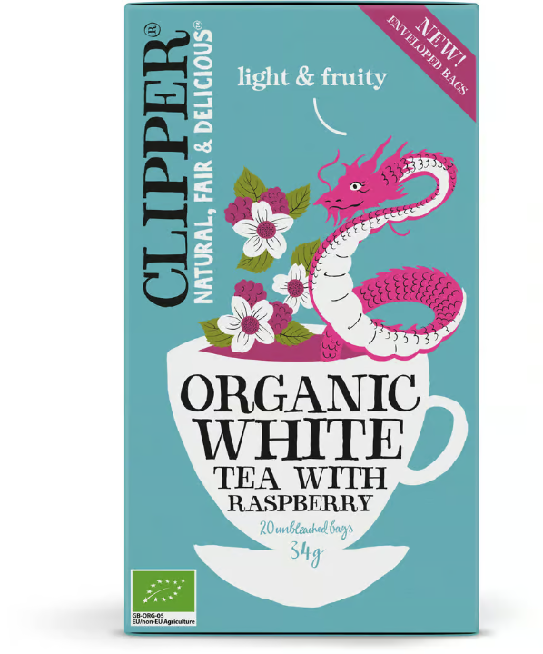 Clipper Organic White Tea Raspberry 20 pcs