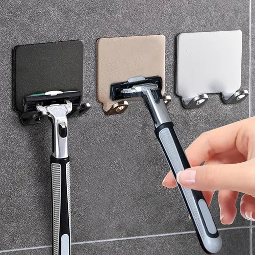 1/2/3pcs Punch-free Razor Holder, Storage Hook, Space Aluminum Multi-purpose Bathroom Accessories